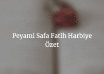 Peyami Safa Fatih Harbiye Özet